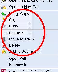 Konqueror-Kontextmenu